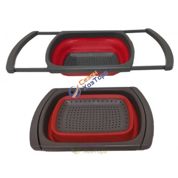 Друшляк складний силіконовий з кріпленням на раковину №6112